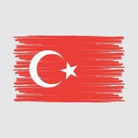 Turkey Flag Brush vector