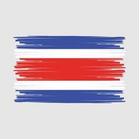 Costa Rica Flag Brush vector