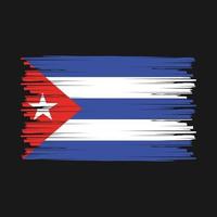 Cuba Flag Brush vector