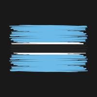 Botswana Flag Brush vector