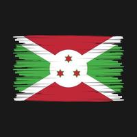 Burundi Flag Brush vector