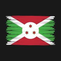 Burundi Flag Brush vector