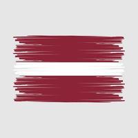 Latvia Flag Brush vector