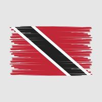 cepillo de la bandera de trinidad vector