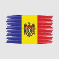 Moldova Flag Brush vector