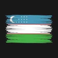 Uzbekistan Flag Brush vector