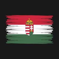 Hungary Flag Brush vector