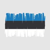 Estonia Flag Vector Illustration