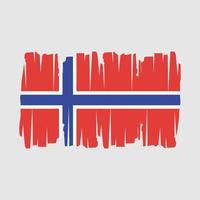 Noruega bandera vector ilustración