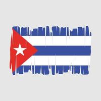 Cuba bandera vector ilustración