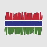 Gambia Flag Vector Illustration