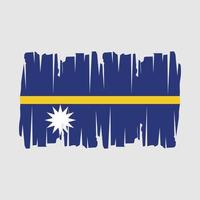 Nauru Flag Vector Illustration