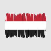 Yemen bandera vector ilustración