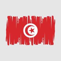 Tunisia Flag Vector Illustration