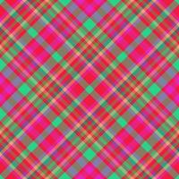 Tartan texture vector. Seamless textile background. Fabric plaid check pattern. vector