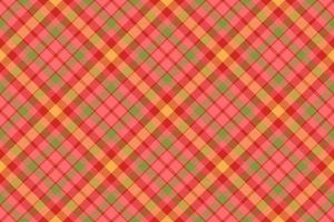 Tartan plaid background, diagonal check seamless pattern. Vector fabric texture for textile print, wrapping paper, gift card, wallpaper.