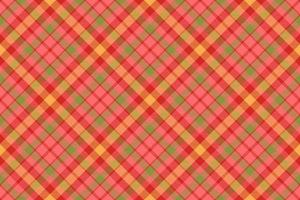 Tartan plaid background, diagonal check seamless pattern. Vector fabric texture for textile print, wrapping paper, gift card, wallpaper.