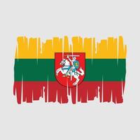 Lithuania Flag Vector Illustration