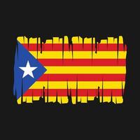 Cataluña bandera vector ilustración