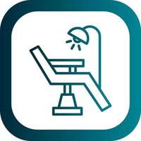 Dentist Chair Vector Icon Design