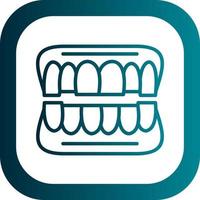 Denture Vector Icon Design