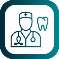 Male Dentist Vector Icon Design