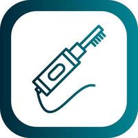 Electric Toothbrush Vector Icon Design