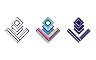 Abstract Shapes icon vector