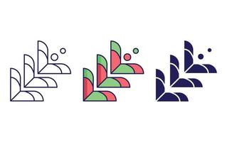 Abstract Shapes icon vector