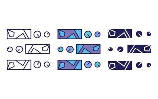 Abstract Shapes icon vector