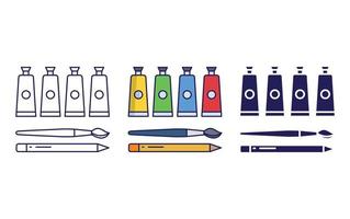 Oil Paint tube icon vector