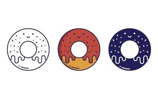 rosquillas vector icono