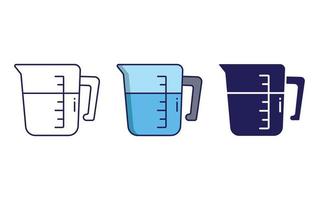 Measuring Jar icon vector