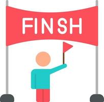 Finish Line Vector Icon