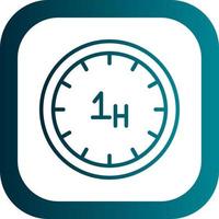 diseño de icono de vector de hora