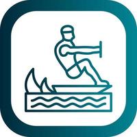 Surfing Vector Icon Design