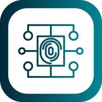 Biometric Data Vector Icon Design