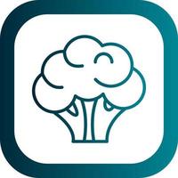Broccoli Vector Icon Design