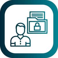 Sensitive Personal Data Vector Icon Design
