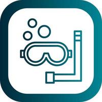 Snorkeling Vector Icon Design