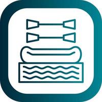 Rafting Vector Icon Design