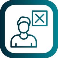 Delete User Vector Icon Design