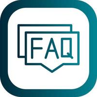 Faq Vector Icon Design