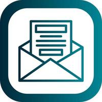 Newsletter Vector Icon Design