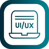 diseño de icono de vector de diseñador de ui ux