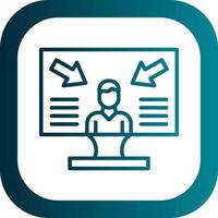 diseño de icono de vector de diseño centrado en el usuario