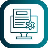 Content Management System Vector Icon Design