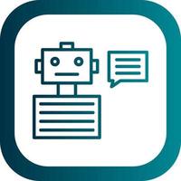 Chatbot Vector Icon Design