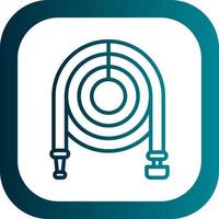 Garden Hose Vector Icon Design