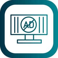 Ad Blocker Vector Icon Design